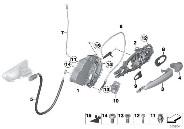 2019 BMW 440i Gran Coupe Locking System, Door Diagram 2