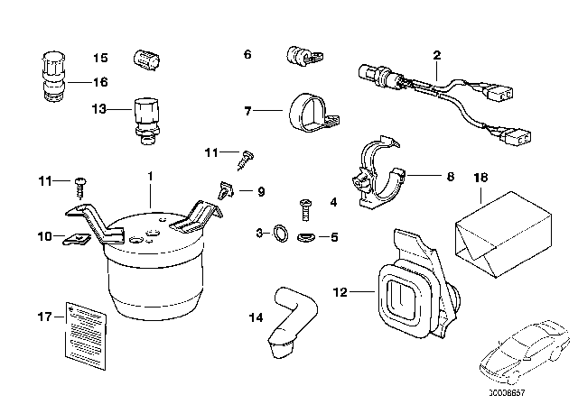 1994 BMW 318is Safety Valve Diagram for 64538390872
