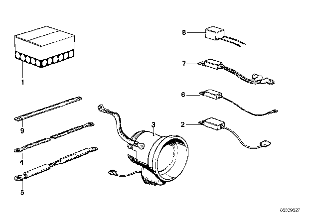 1979 BMW 733i Suppression Capacitor Diagram for 65311357878