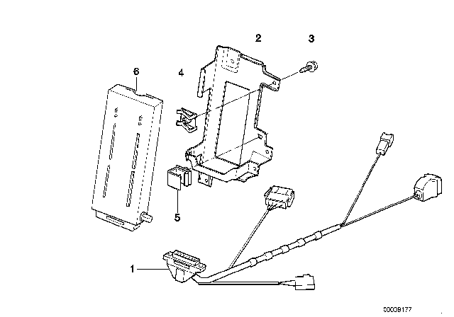 1998 BMW 750iL Transmitter-Receiver Diagram for 84118360610