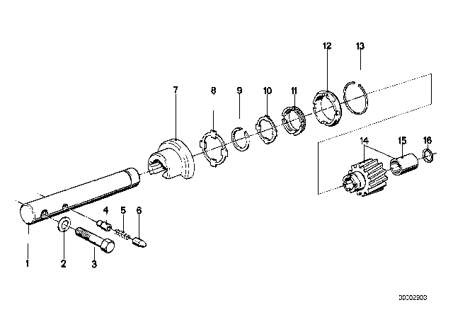 1984 BMW 633CSi Synchronization Reverse Gear (Getrag 262) Diagram