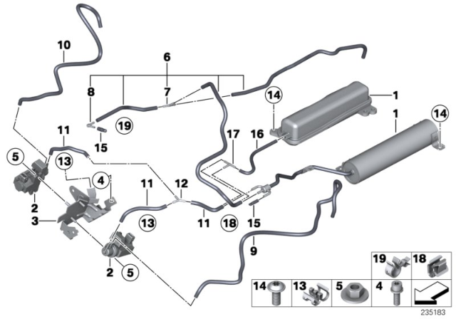 2012 BMW 750i xDrive Hose Clamp Diagram for 11657599309