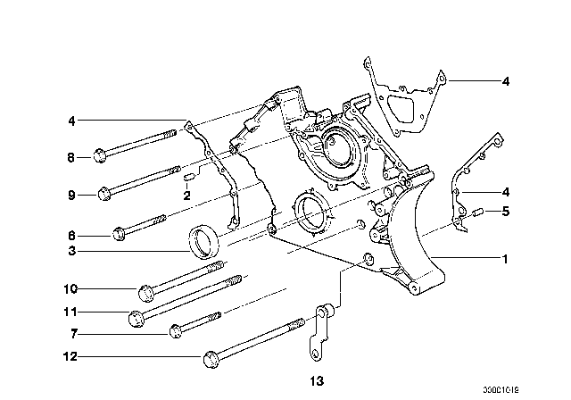 1996 BMW 840Ci Threaded Bolt Diagram for 32421745532