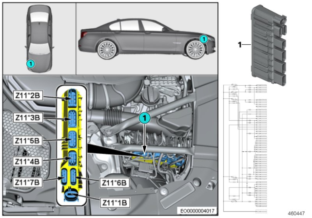 2018 BMW 750i Integrated Supply Module Diagram