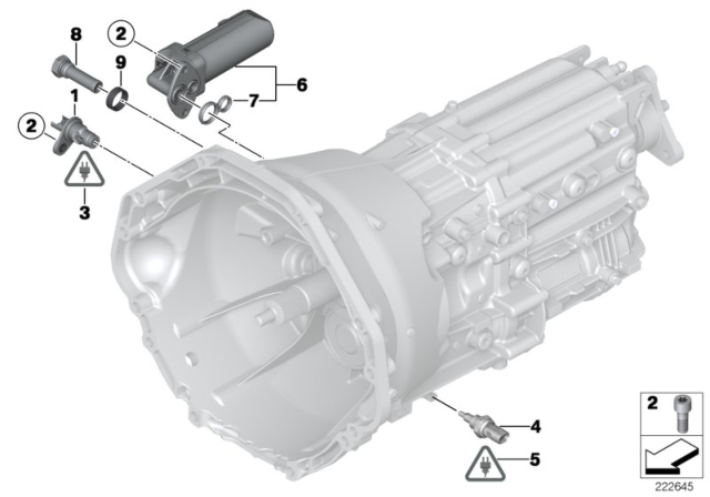 2012 BMW 550i Oil Pump / Sensors (GS6-53BZ/DZ) Diagram