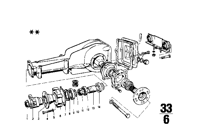 1976 BMW 2002 Rear-Axle-Drive Diagram 4