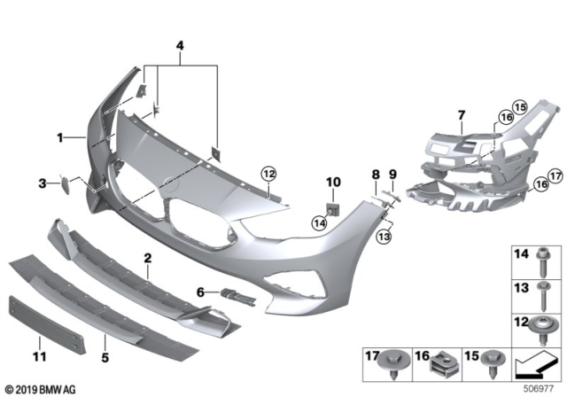 2020 BMW 228i xDrive Gran Coupe FLAP, TOWING EYE, PRIMED Diagram for 51119463086