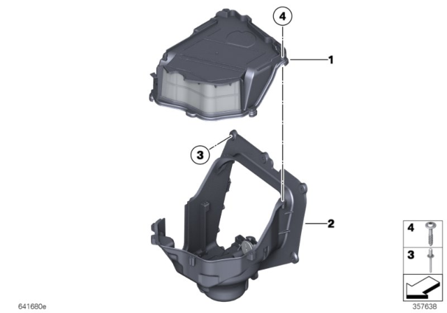 2012 BMW Alpina B7L xDrive Housing Cover With Coarse Filter Diagram for 64116987597