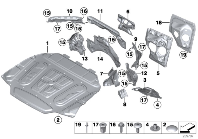 2015 BMW M6 Seal, Wheel Arch, Left Diagram for 51487239241