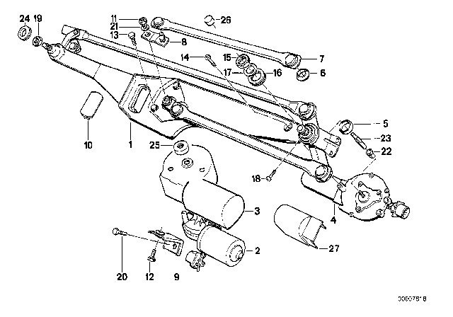 1994 BMW 740iL Washer Diagram for 61611374255