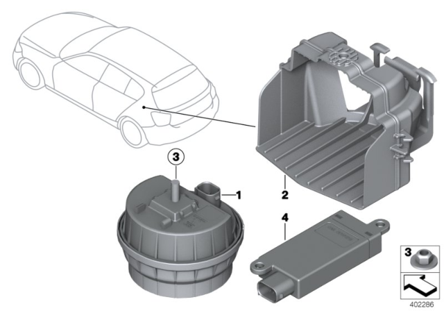 2020 BMW M240i Alarm System Diagram