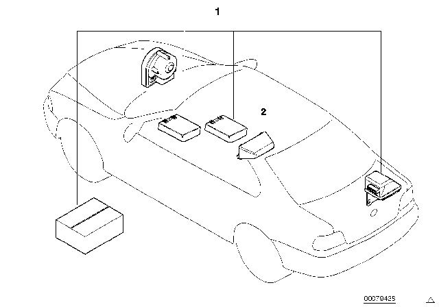 2005 BMW M3 Installation Kit Alarm System Diagram