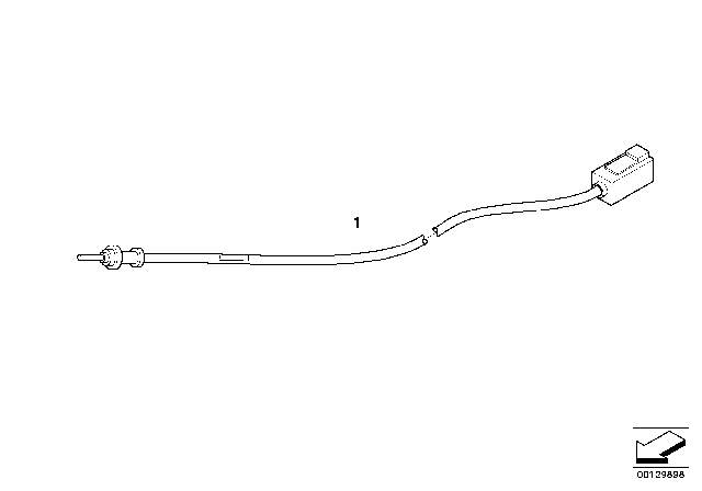 2003 BMW 330xi Aerial Line Vics Diagram for 61126934133