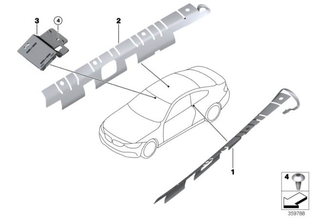 2020 BMW M4 Components, Radio Antenna Diagram