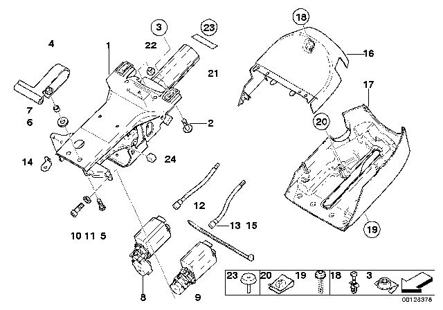2001 BMW X5 Sheet Metal Nut, Self-Locking Diagram for 32307023082
