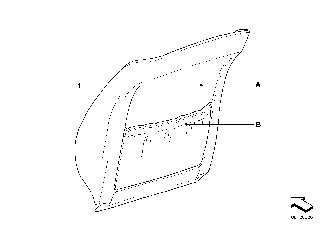 2006 BMW 525i Individual Rear Panel Diagram 1