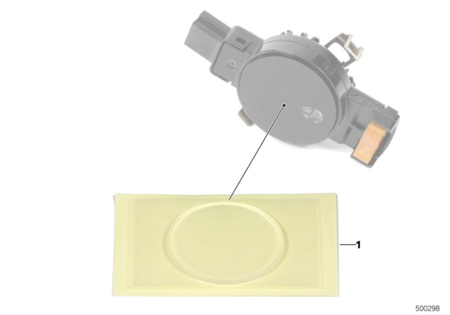 2015 BMW X3 Silicone Replace Plate Driving Light Sensor Diagram
