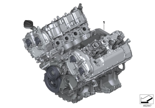 2020 BMW M8 SHORT ENGINE Diagram for 11002470409