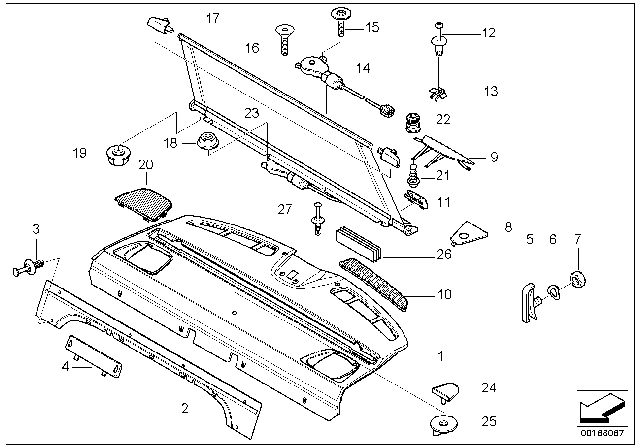2001 BMW M5 Saucer-Head Screw Diagram for 51168172398