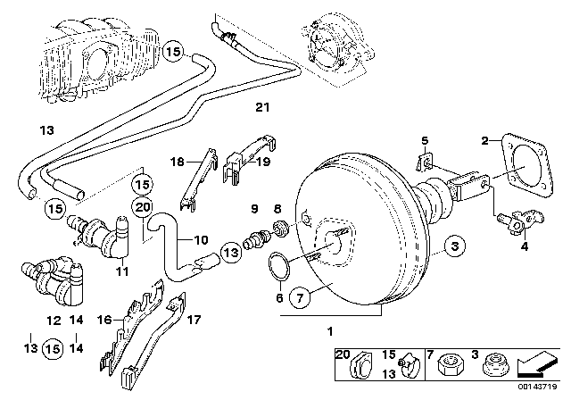 1998 BMW 540i Connector Straight Diagram for 34331158931