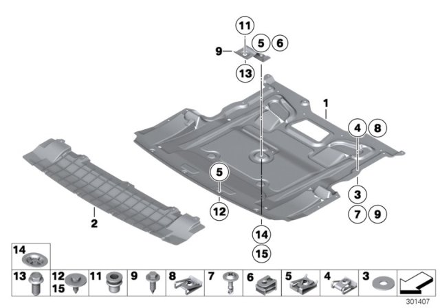 2011 BMW Alpina B7 M Engine Compartment Shielding, Front Diagram for 51758035971