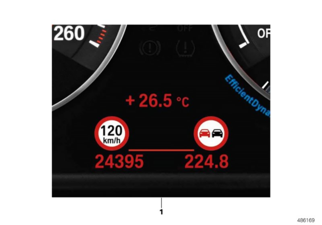2013 BMW X6 Retrofit, Speed Limit Info Diagram