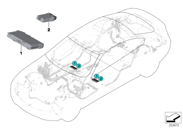 2015 BMW 228i xDrive ECU, Seat Module Diagram