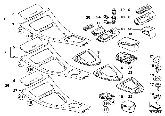 2010 BMW M3 Storing Partition Cover Diagram