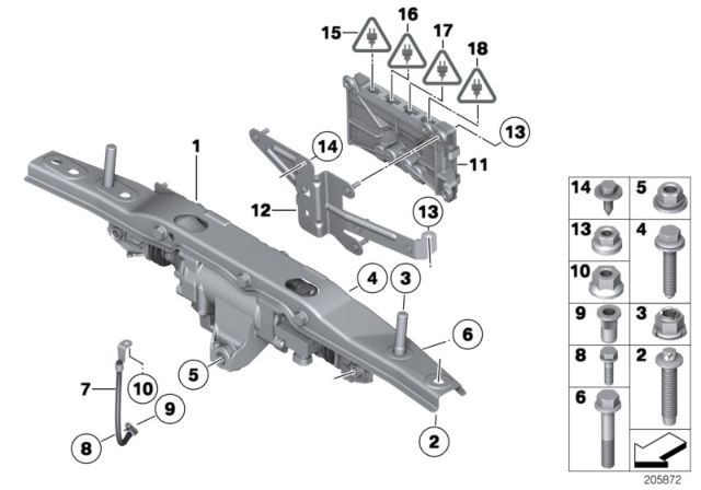 2013 BMW 650i Actuator HSR / Mounting Parts / Control Unit Diagram
