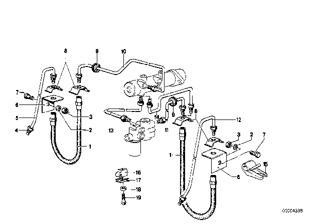 1980 BMW 320i Pipe Diagram for 34326772492