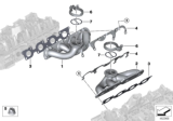 Diagram for BMW M550i xDrive Exhaust Manifold - 11628600284
