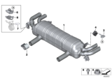 Diagram for BMW 750i xDrive Exhaust Resonator - 18308635595