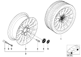 Diagram for BMW 525i Alloy Wheels - 36111095441