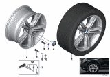 Diagram for BMW X5 Alloy Wheels - 36117846787