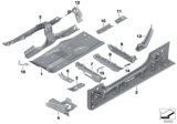 Diagram for 2020 BMW 840i Gran Coupe Floor Pan - 41007480913