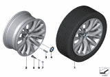 Diagram for 2011 BMW 740i Alloy Wheels - 36116788703