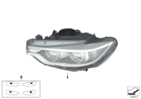 Diagram for BMW 435i Gran Coupe Headlight - 63117377851