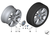 Diagram for BMW 550i GT Alloy Wheels - 36117841226