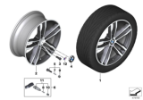 Diagram for BMW 330e Alloy Wheels - 36117856710