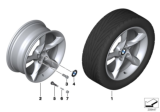 Diagram for 2014 BMW Z4 Alloy Wheels - 36116785254