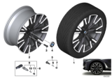 Diagram for 2020 BMW X7 Alloy Wheels - 36116885143