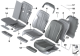 Diagram for 2016 BMW 650i xDrive Gran Coupe Seat Cushion Pad - 52107308003