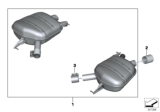 Diagram for 2014 BMW 640i Exhaust Resonator - 18302354363
