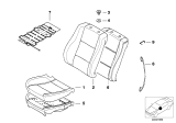 Diagram for 2003 BMW 525i Seat Cushion Pad - 52108253773