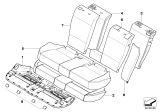 Diagram for 2008 BMW X3 Seat Cushion Pad - 52203400562