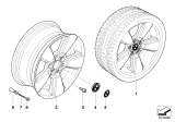 Diagram for 2008 BMW X3 Alloy Wheels - 36113411524