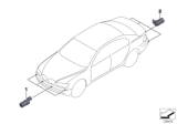 Diagram for 2003 BMW 745i Parking Assist Distance Sensor - 66206989174