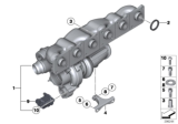 Diagram for BMW 135i Exhaust Manifold - 11657588995
