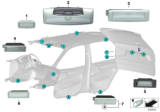 Diagram for 2015 BMW X6 Interior Light Bulb - 63319356471