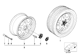 Diagram for 2001 BMW Z3 Alloy Wheels - 36111182760